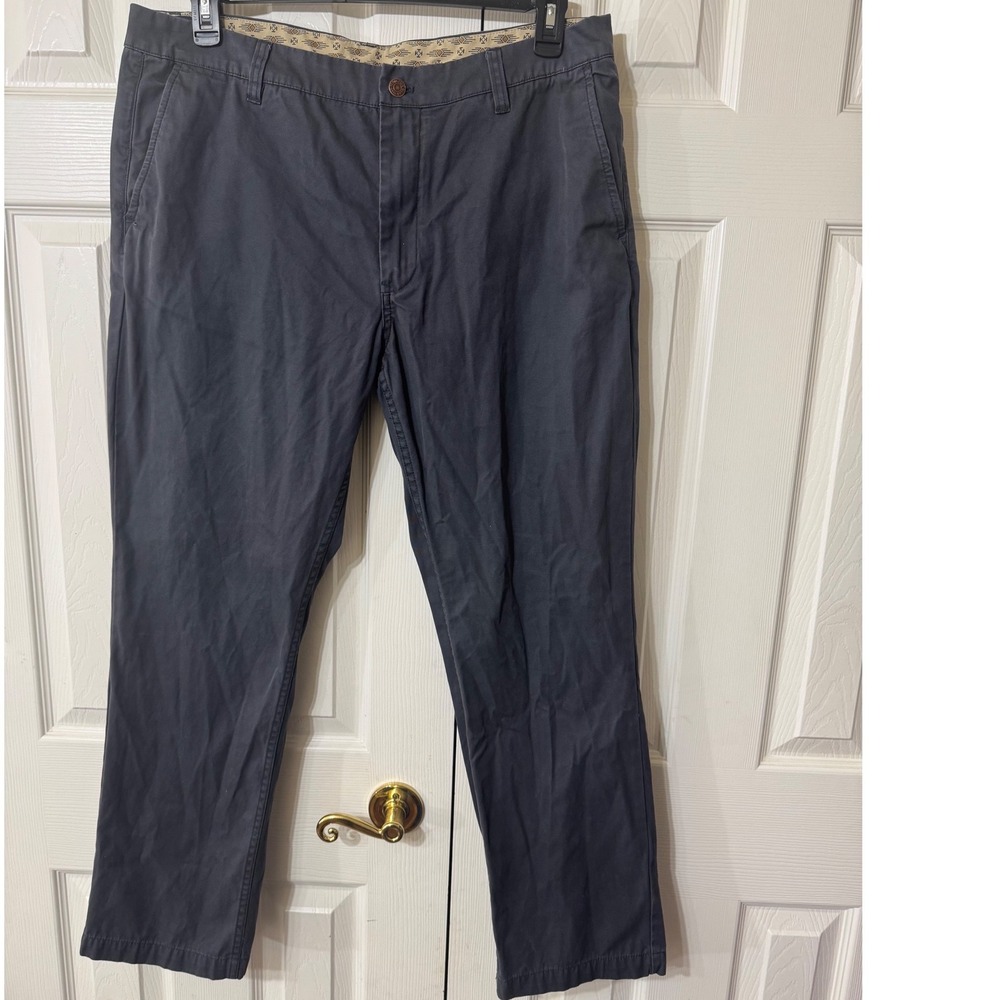 Pendleton Woolen Mills Chinos Pants Mens 38x30 Gray‎ Flat Front Button Fly